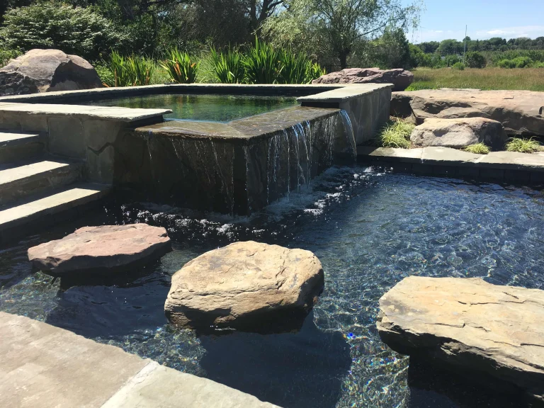 water features - stone pool (close up)
