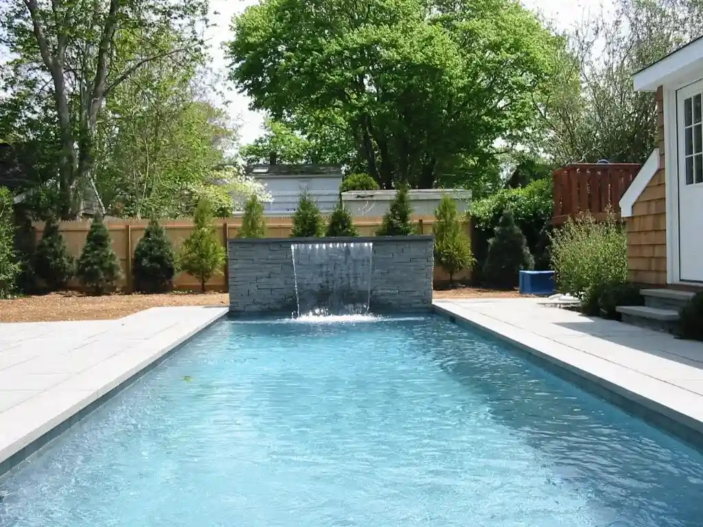 waterfall pool feature installation