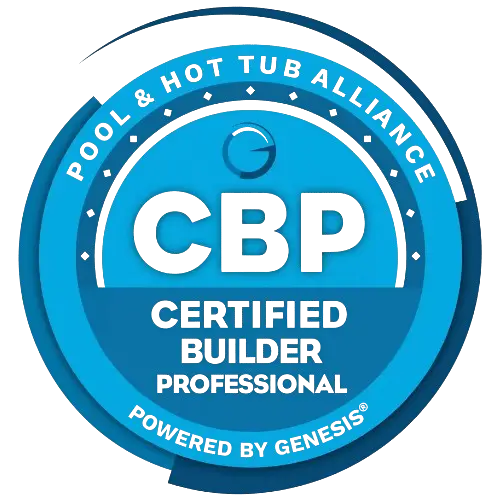 CBP Certified Builder Professional badge from Pool & Hot Tub Alliance powered by Genesis at Gorlin Pools in Lakehurst, NJ