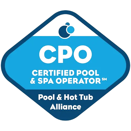 CPO Certified Pool & Spa Operator badge from the Pool & Hot Tub Alliance earned by Gorlin Pools in Lakehurst, NJ