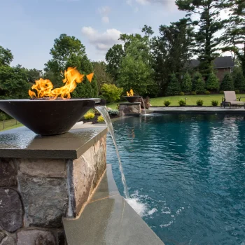 fire and water feature integration