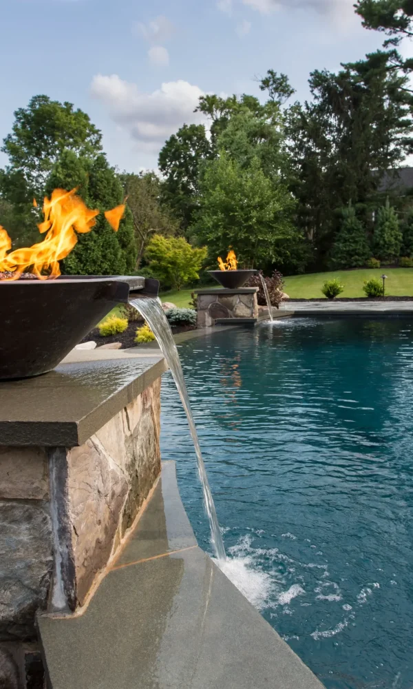 fire and water feature integration