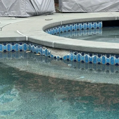 gunite renovations - textured pool upper flooring