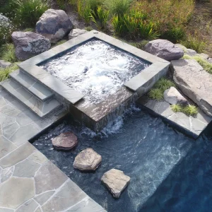 stone jacuzzi