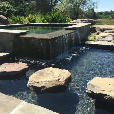 water features - stone pool (close up)