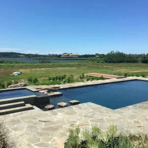 water features - stone pool (side)